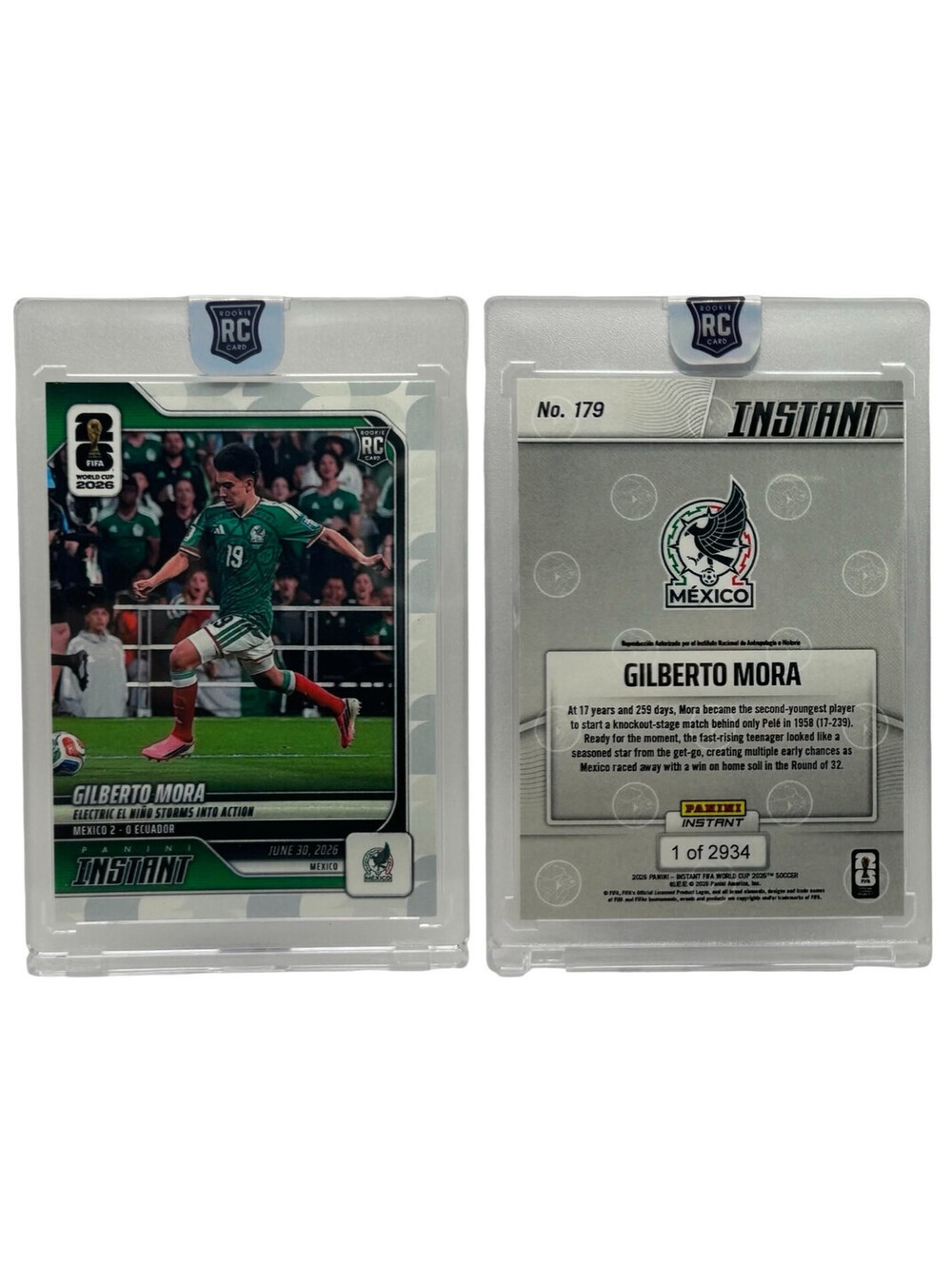 2026 Panini Instant FIFA World Cup #179 Gilberto Mora Mexico Rookie Card (RC)